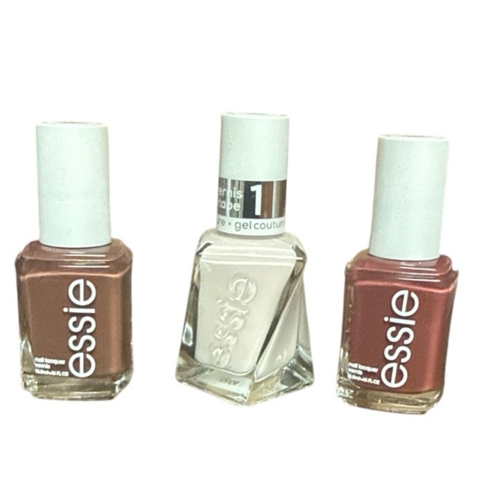 Essie Nail Polish Trio - Brown, Cream, Red